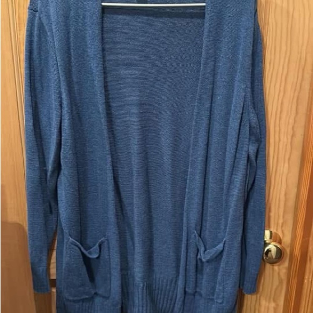 Old Navy Blue Knit Cardigan Sweater